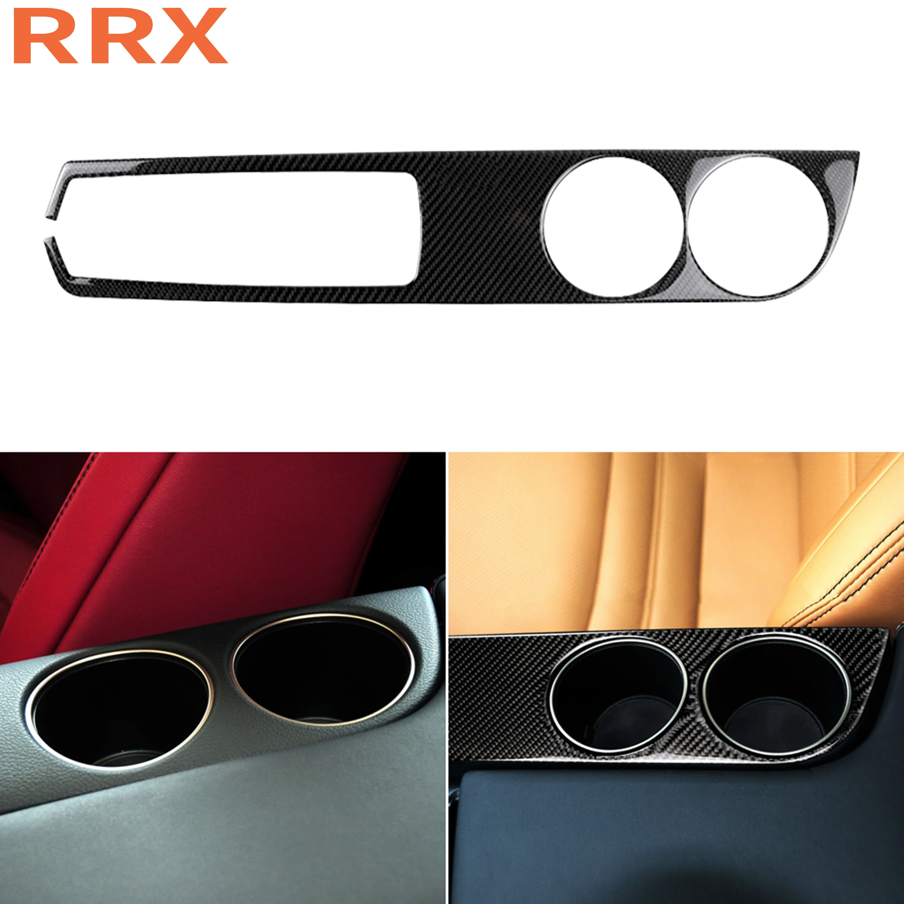 For Lexus IS250 300 350 200 T 2013 18 Carbon Fiber Water Cup Holder Accent Cup Panel Cover
