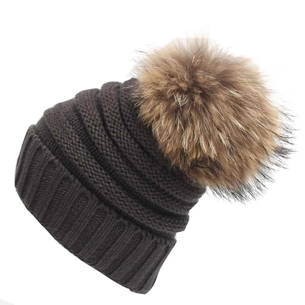 Женский зимний ребристый трикотажный шапка, вязаная шапка-носок вязаная шапка в стиле хип-хоп кепка, теплая зимняя Лыжная вязаная Рождественская теплая шапка