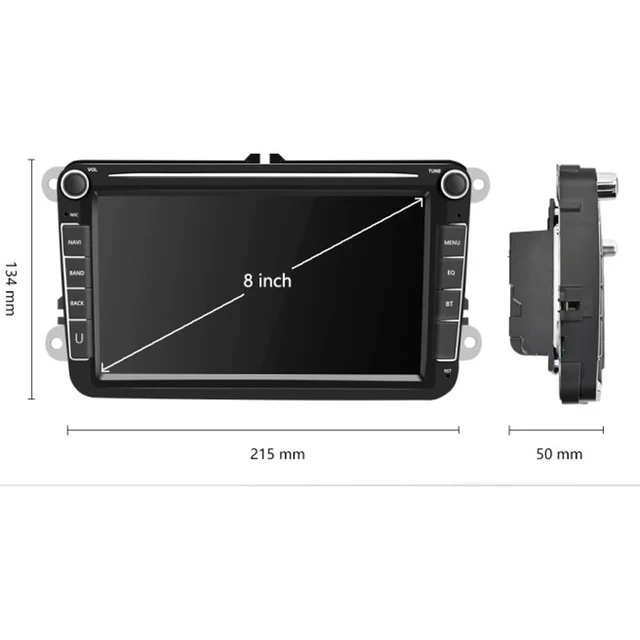 2din HD 8inch Car Radio Android Car Video Player GPS WIFI Bluetooth Navigation For VOLKSWAGEN Passat Skoda Car Stereo 6