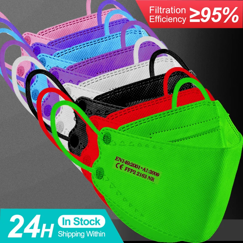 Респираторная маска fpp2 цветная ffp 2 Черная ffp2 pff2 маски mascarilla lavable mascarillas neгра fp2 kn95