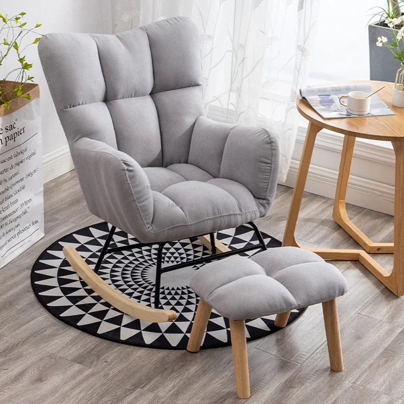 Nordic Furniture Creative Design Balcony Leisure Rocking Chair Living Room Bedroom Home Lazy Sofa Chair Adult Lounge sofa chair
