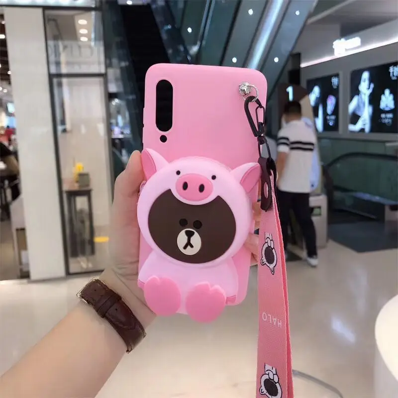 Мультяшные Мини кошельки для huawei P9 P10 P20 Lite рlus Nova 3e 2 2s 3 3i Y9 4 Honor 10 7A Play 7c P30 чехол для телефона чехол