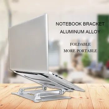 

Adjustable Height Computer Portable Foldable Desktop Holder Aluminum Alloy Ergonomic Office Notebook Universal Laptop Stand