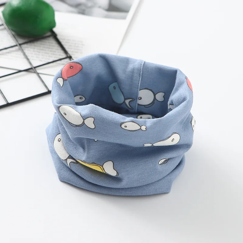 New Autumn Winter Children's Cotton Scarf Cartoon Kids Mufflers Outdoor Windproof Baby Warm Scarf Boys Collar Girls Neckerchief
