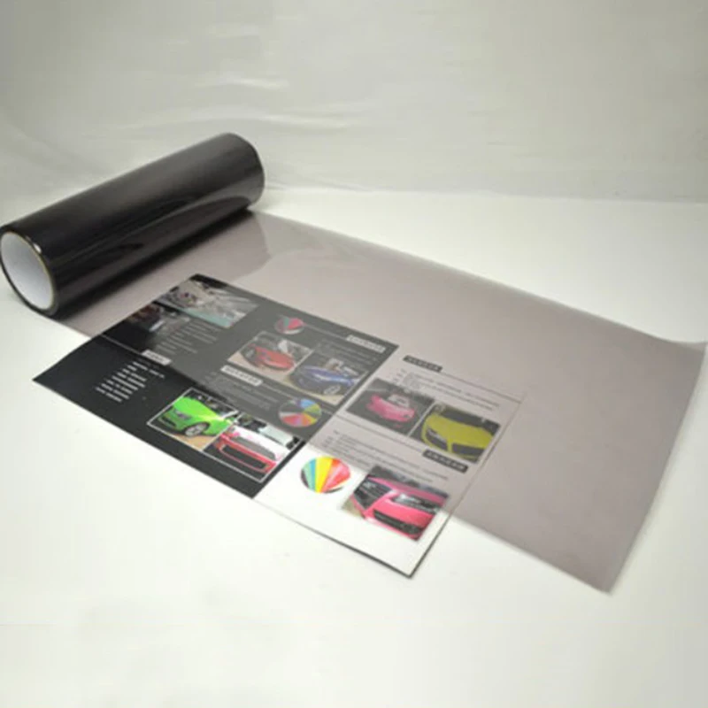 Непроницаемый для солнечных 1 шт. блеск светильники черный дым ПВХ пленка Оттенок