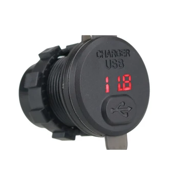 

Universal LED Car Phone Charger DC 12V-24V USB Cigarette Lighter Socket QC3.0 Quick Charging Voltage Auto Adapter