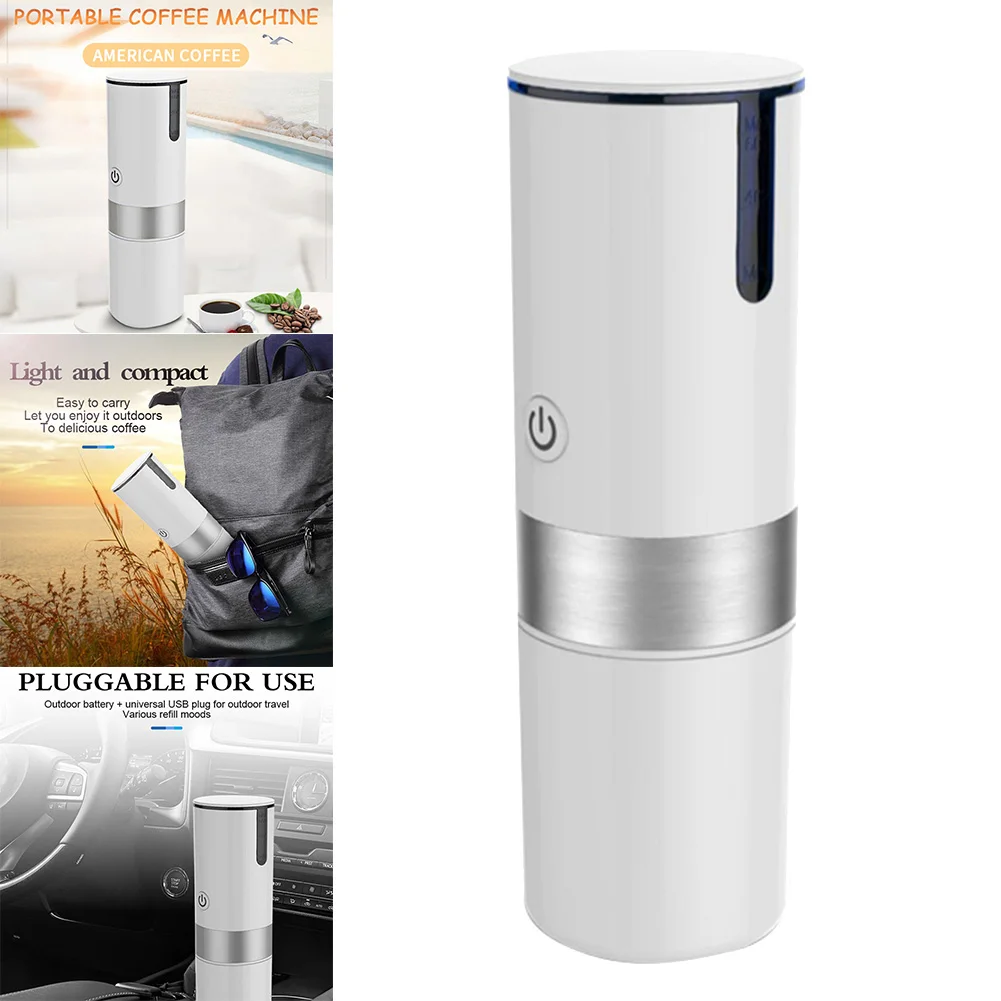 Newly Stainless Steel Coffee Pot Capsule Support Car-Mount Portable Mini Automatic Coffee Machine XSD88