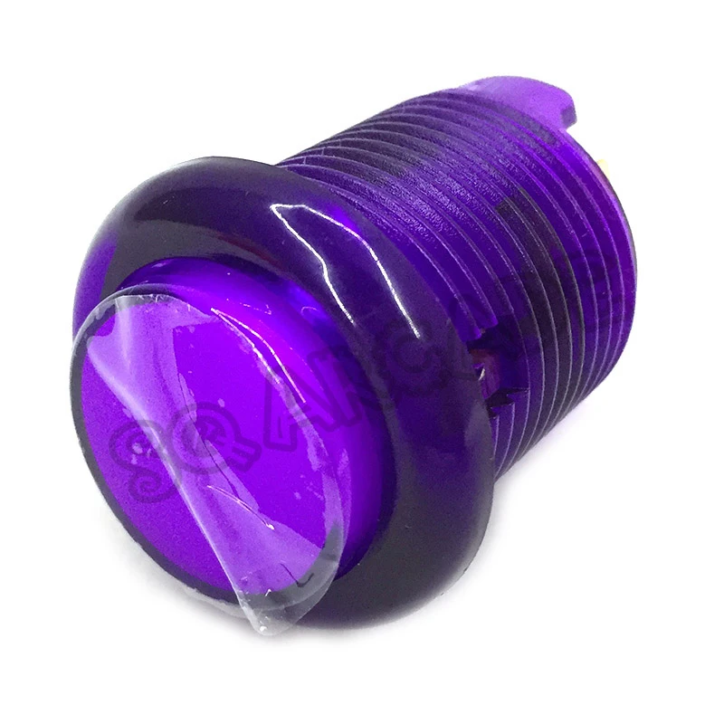 BL 12V purple 50 шт./лот 28 мм кристалл glowiing светодиодный аркадный кнопки с подсветкой кнопки встроенный 12 В светодиодный светильник с микропереключателем - Цвет: BL 12V purple