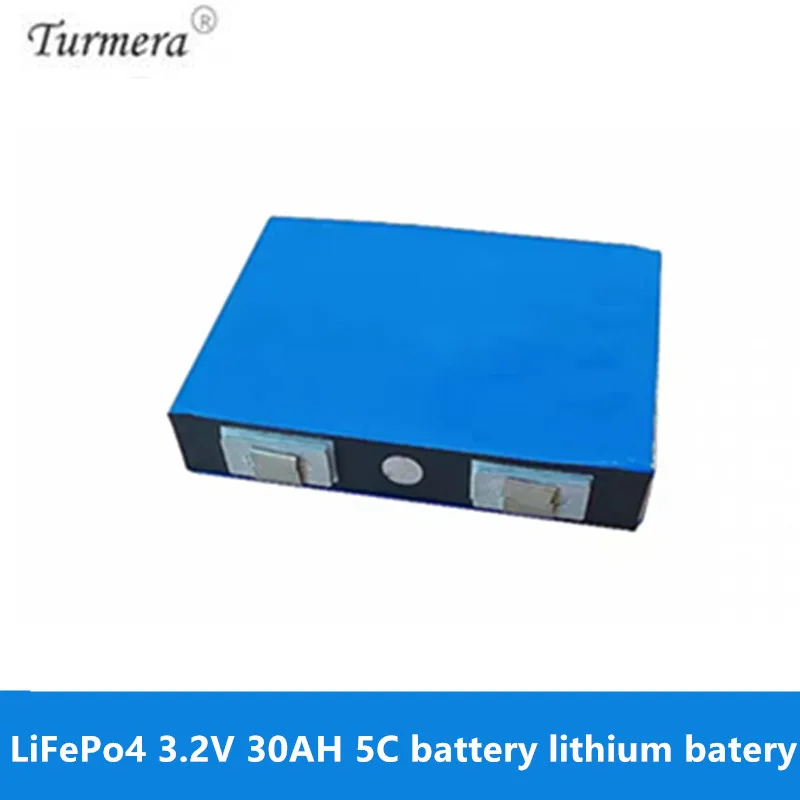 Turmera Новинка LiFePo4 3 2 в 30 Ач 5C литиевая батарея для diy 12 В lifepo4 e-bikefor мотоцикла