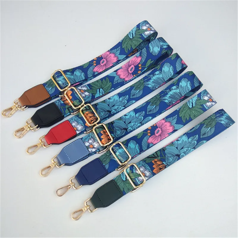

Wide Bags Straps Harajuke Flower Replacement belt Bag Strap Crossbody Handle Shoulder Strap Ethnic 130cm Adjustable Boho Belts