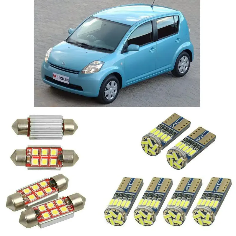 

Interior led Car lights For DAIHATSU sirion m3 hatchback storia m1 hatchback dome bulbs for cars License Plate Light 4pc