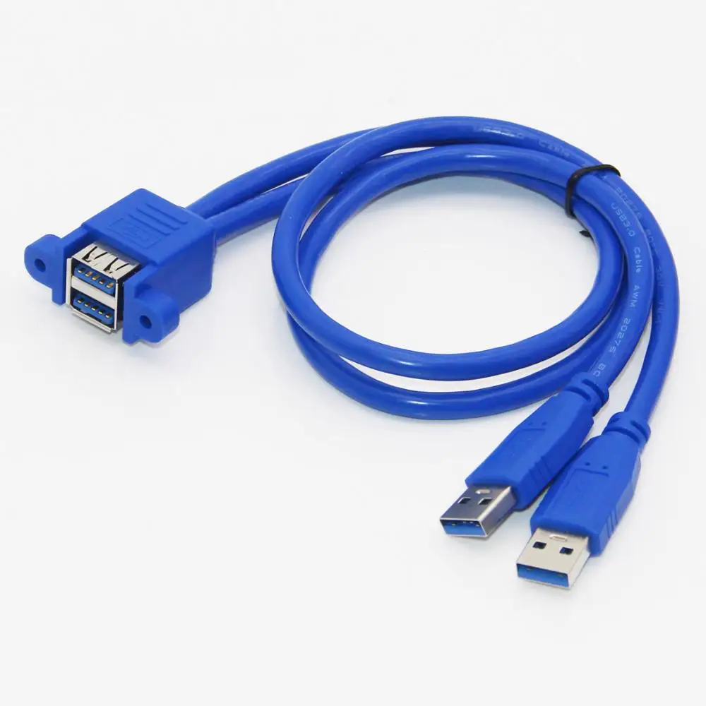Lballist двойной Удлинительный Кабель USB 3 0 с разъемом папа на два разъема винтовым