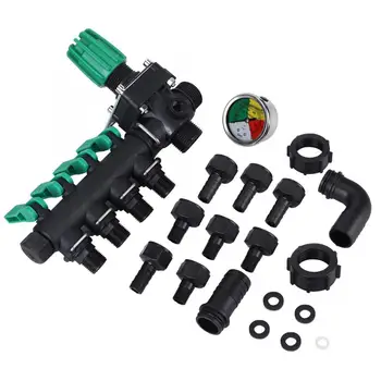 

Plastic 4 Way Water Splitter Agricultural Sprayer Control Valve Accessories for Agriculture led for plants