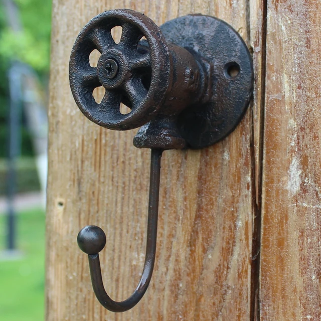 Európai Stílusú Ország Retro Ipari Öntöttvas Művészet Vízszelep Horog Falfájdozó Falfestmény Otthoni Dekorációs - Image 4