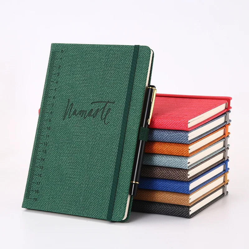 

Retro Bandage A5 Diary Notebook Hardcover Back to School 2020 Daily Planner Organizer Vintage Journal Notepad with Pen Holder