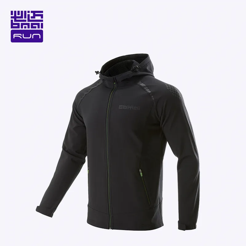 

BMAI Profession Windproof Running Jackets Men Sport Gym Clothing Breathable Long Sleeve Sportswear Keep Warm Fitness Man Jacket