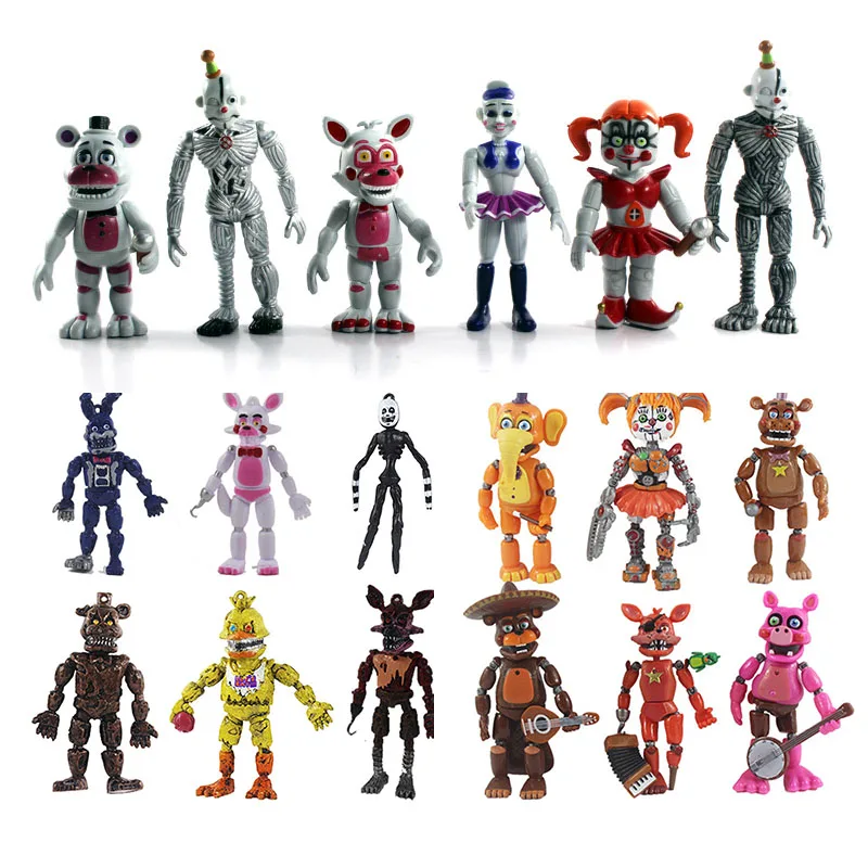 Аниме 6/10/12 шт Five Nights At Freddy's пять ночей у Фредди рисунок игровой набор с рисунком