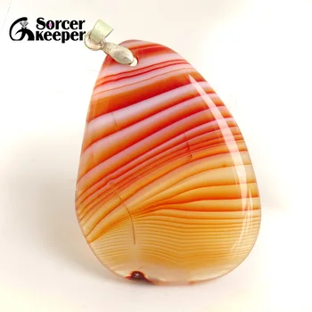 

Natural Red Agates Pendants Charms Necklaces Women's Crystal Slice Brazil Healing Reiki Stone Beads for Jewelry Making BC097