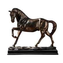 Антикварная скульптура лошади, модель, фэншуй, декоративная статуэтка, Купер, лошадь, украшение для гостиной, аксессуары, бизнес подарки, ремесла