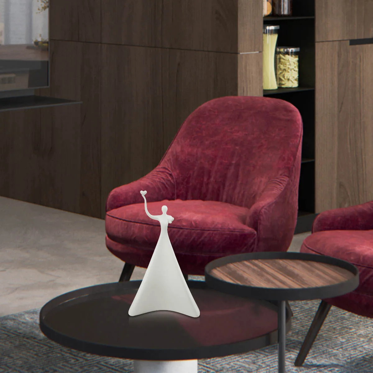 

Hot 3D Printed Sculpture Abstract Modern Sculpture Human Statue Figurine Loving Statue Home Decor for Living Room Bedroom Office