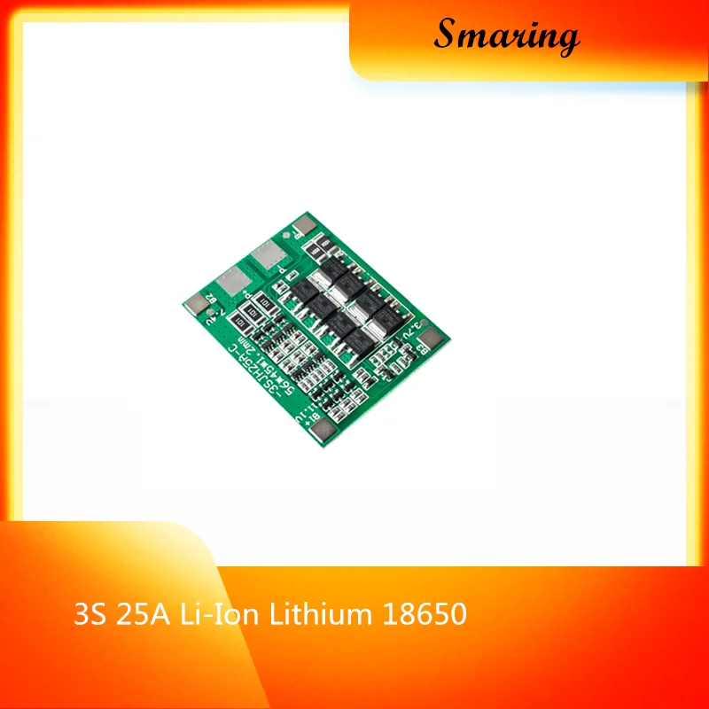 Защитная плата 3S 25A для литий ионных полимерных аккумуляторов 18650 BMS PCM Bms Pcm с