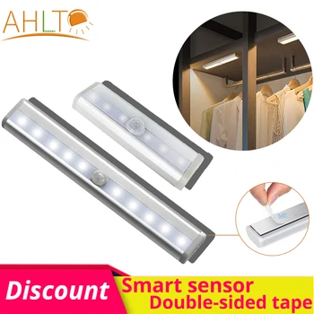 

6/10 Leb PLR Smart Motion Sensor Night Light Multi-purpose Magnet Double-sided Adhesive Simple Decoration Applicable Widely