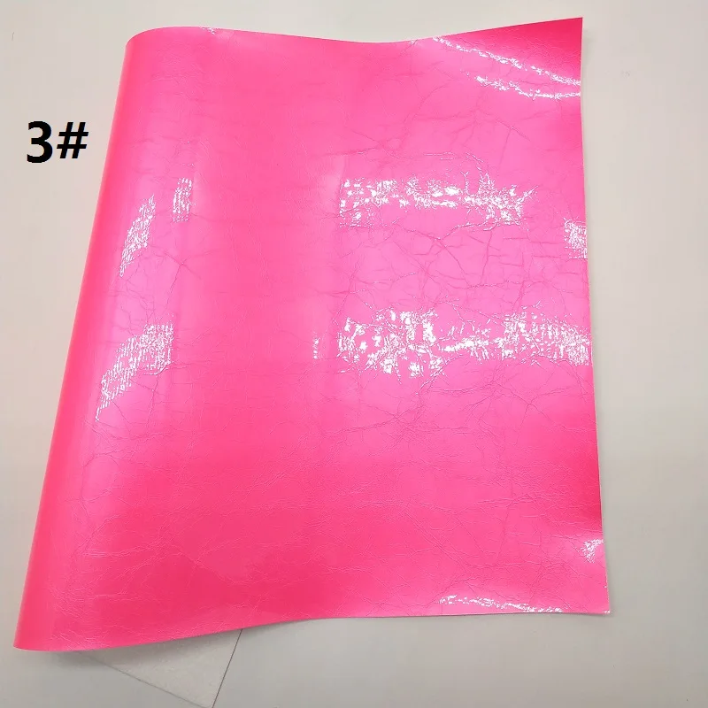 1 шт. 21X29 см неоновая искусственная кожа ткань, синтетическая кожа ткань кожаные листы, из искусственной кожи для изготовления луков LEOsyntheticoDIY T315 - Цвет: 3