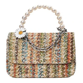 

Women's Bag Niche Bag Messenger Bag Summer Chain Straw Bag ular Handbag