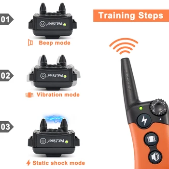 Electric Dog Collar Remote Dog Training Collar With Vibration Beep Shock Collar For Dog Training 4