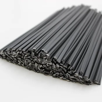 

100pcs Black 25cm long PP Plastic Welding Rods