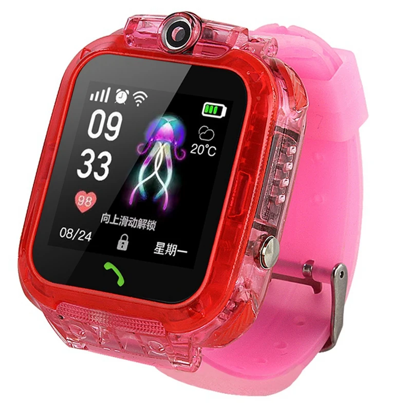 S12 дети телефон Smartwatch с HD экран IP67 Водонепроницаемый gps часы видео чат пресс экран Смарт часы
