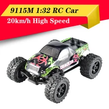 High Quality 9115M 1/32 2.4G 2WD 4CH Mini High Speed Radio USB Charging RC Racing Car Rock Crawler Off-Road Truck Toys