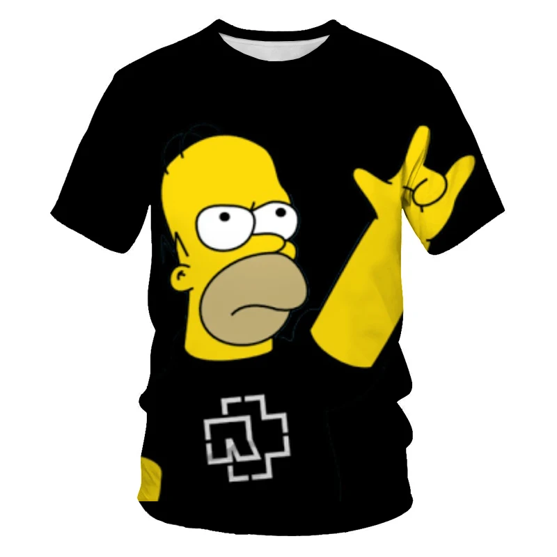 ZUTTER новая футболка Симпсон принт 3D мужская и женская футболка Повседневная Harajuku мультяшная забавная футболка S-6XL/Азиатский размер