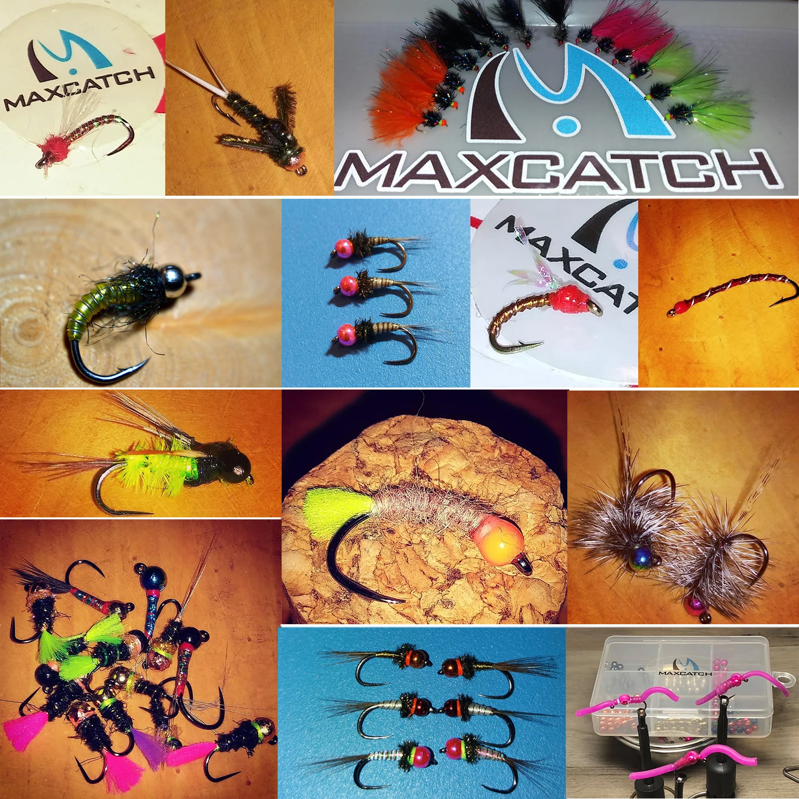 Maximumcatch 25pc 2.0-4.6mm Fly Tying Head Tungsten Beads Multi-Color Fly  Tying Material Nymph Head Ball Fishing Accessory