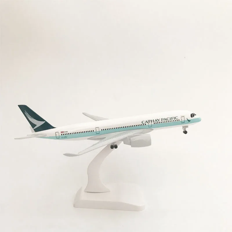 Details about   20CM 1:350 Solid CATHAY PACIFIC AIRBUS A350-900 Passenger Aircraft Diecast Model 