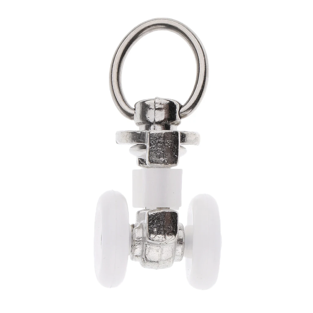 10 Piece Aluminum alloy Curtain Track Glider Rail Slide Wheels Roller  #1