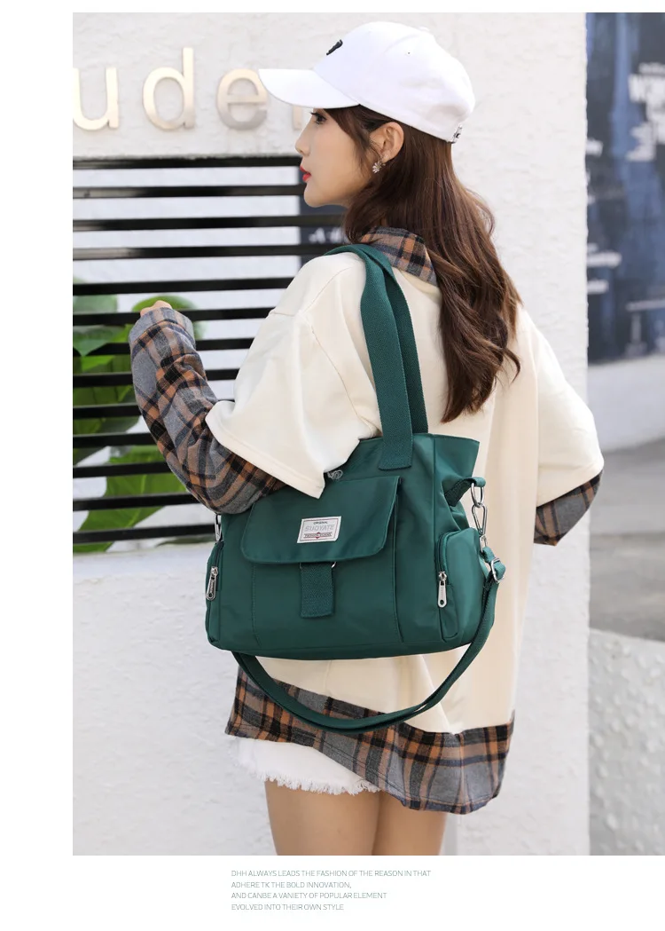 2022 New Women's Handbags Multi-layered Lightweight One-shoulder Messenger Bag Oxford Cloth Large-capacity Women's Handbag