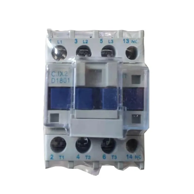 

CJX2-1801 LC1-D 3P+1NO AC contactor 32A coil voltage 380v 220v 50 / 60hz rail mounting pull down view