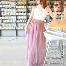 Женская длинная фатиновая юбка, Лучшие румяна, тайна, мягкого размера плюс, розовая Тюлевая юбка подружки невесты, винтажная, длина до пола, юбки для свадебной вечеринки
