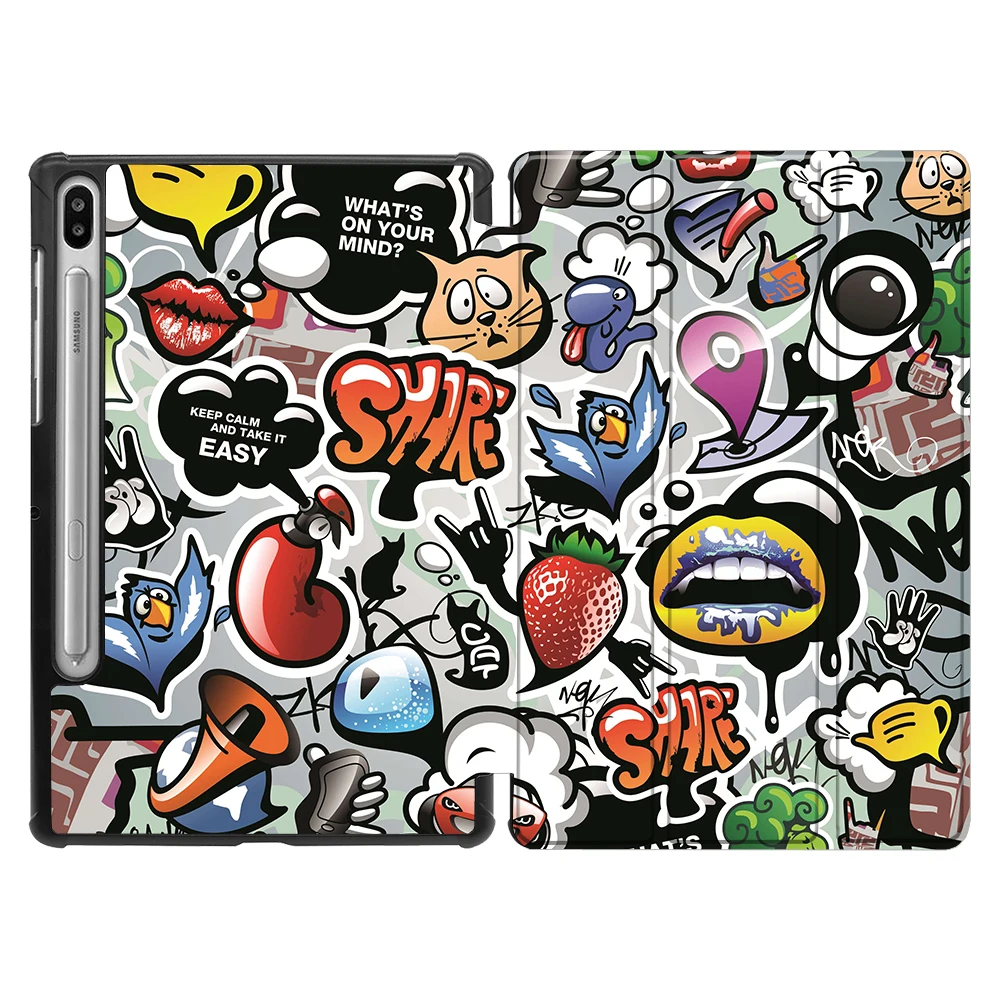SS17 Чехол MTT для samsung Galaxy Tab S6 10,5 '' SM-T860 T865 T867 тонкий смарт-чехол из искусственной кожи с Откидывающейся Крышкой и функцией автоматического сна/пробуждения - Цвет: SS17
