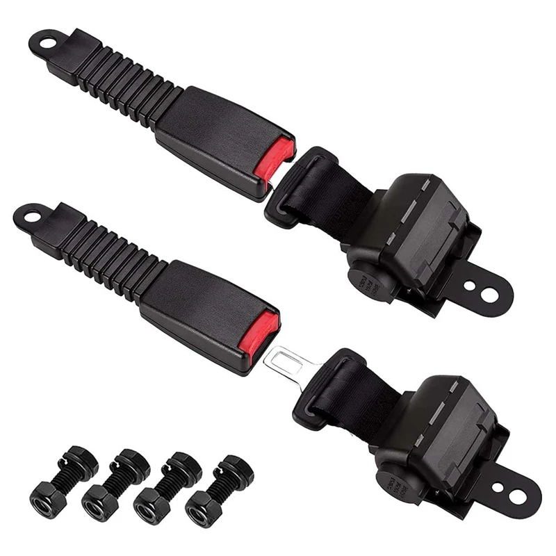 NEW Golf Cart Seat Belts Retractable 47.64Inch Universal Seat Belts for