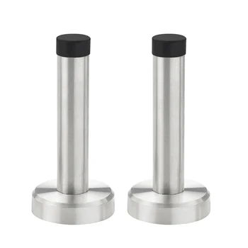 

2pcs Door Stopper Wall Protetor Bumper Holder Zinc Alloy Hardware Anti Collision Bathroom Durable Rustproof Sound Dampening