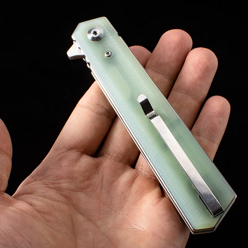 EDC охотничьи ножи G10 Ручка Открытый Отдых выживания тактический складной нож высокой твердости 60HRC универсальный инструмент