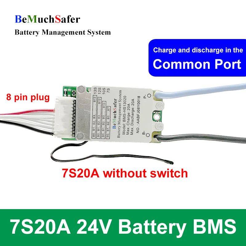 12S, 13S, 20A, BMS, 24V, 36V, 43V, 48V, PCM, porto comum