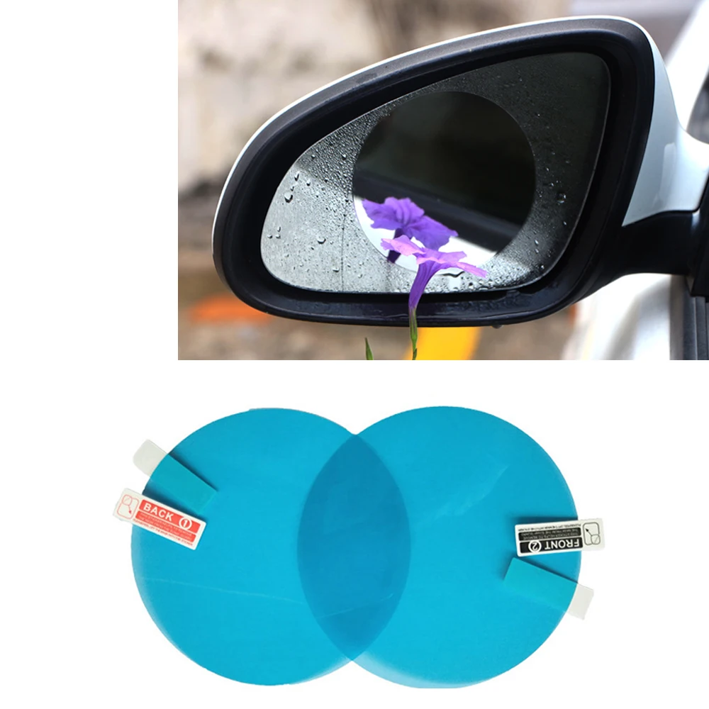 

2Pcs Car Rearview Mirror Protective Film Anti Fog Window Clear Rainproof Rear View Mirror Protective Soft Film Car Accessories