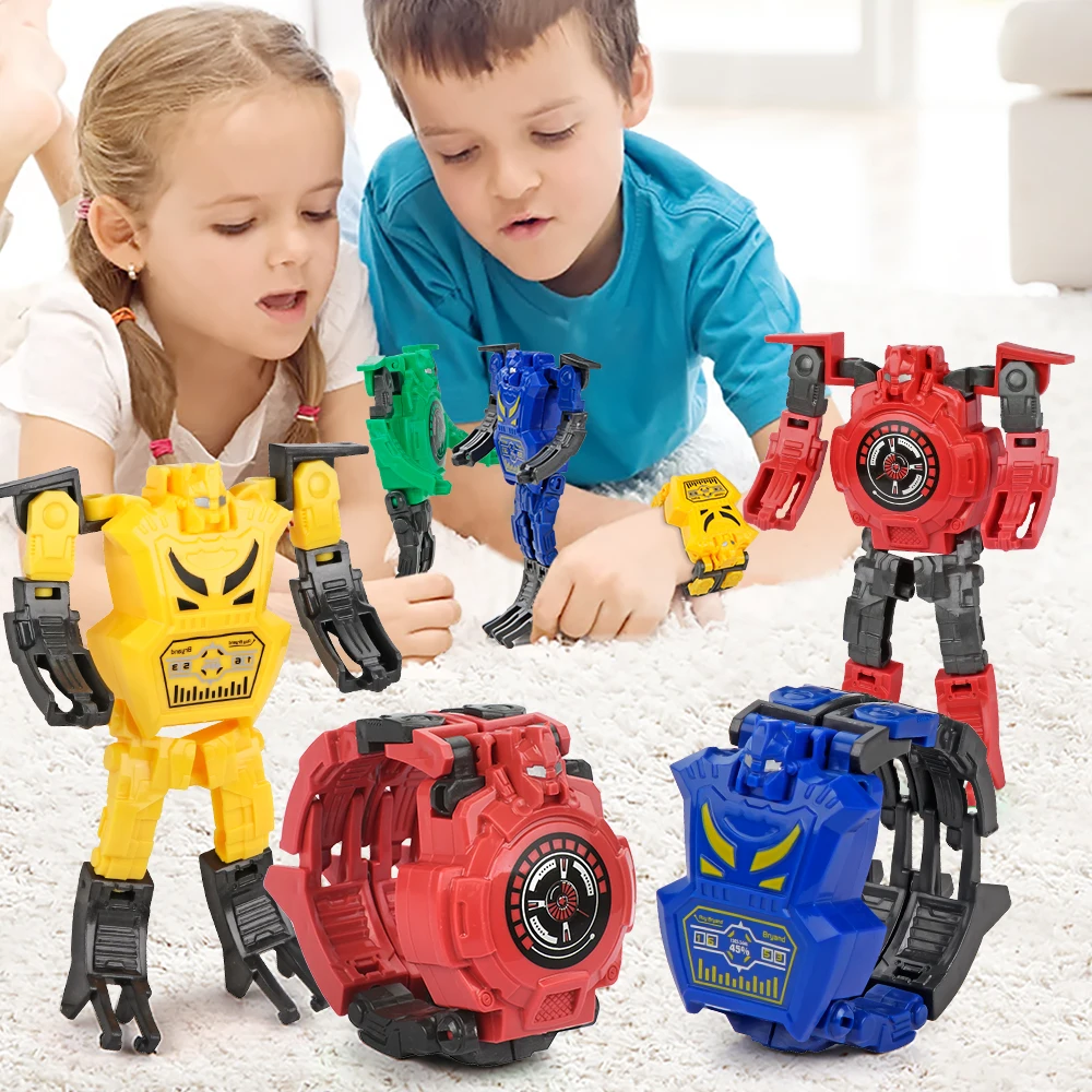 

Boys Toy model Watch Transformation Robot Projection Deformable Cartoon Birthday Gift Fun Educational Kids Toys