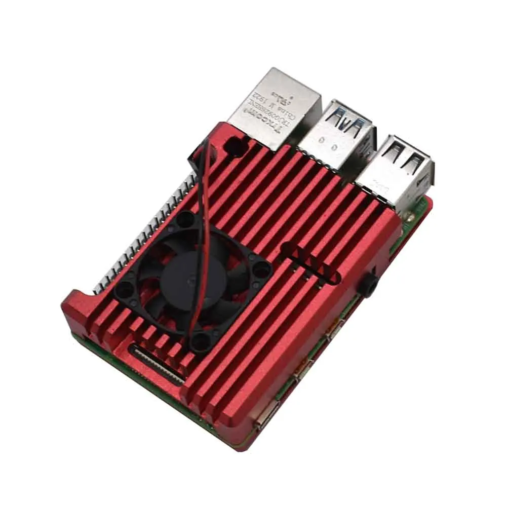 Чехол защитный корпус прочный радиатор ультратонкий с охлаждающим вентилятором аксессуары корпус алюминиевый сплав для Raspberry Pi 4 - Цвет: 10pcs  car