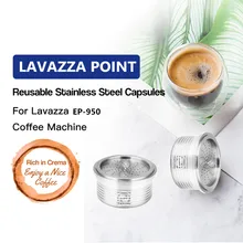 ICafilas Lavazza фильтры для кофе из нержавеющей стали многоразовые кофейные капсулы Pod чашка капельница для Lavazza точка машина