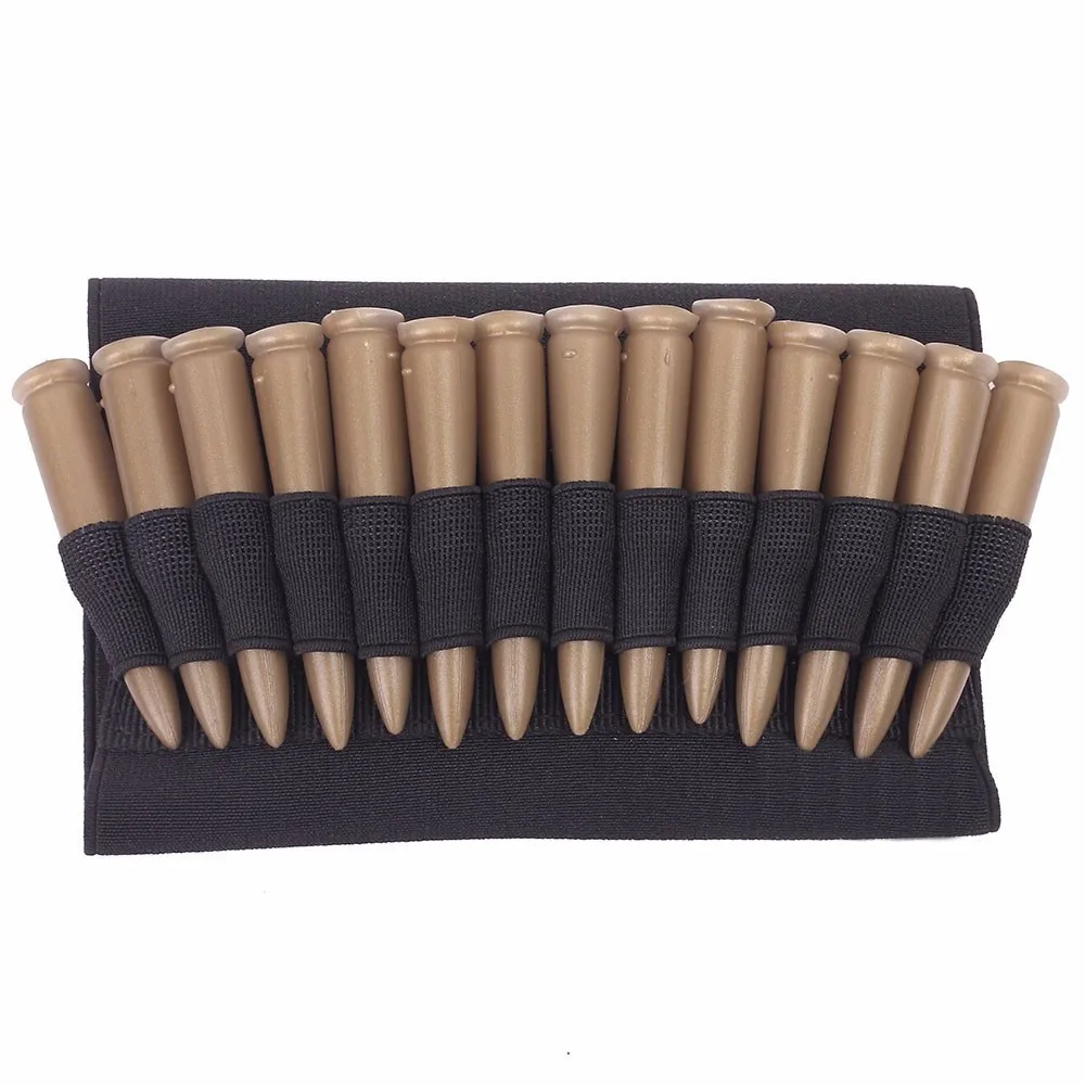 Hunting Gun Accessory Military Gear 5/8/9/14 Rounds Shotgun Buttstock Ammo Pouch Shell Holder Bullet Cartridge Bandolier Free