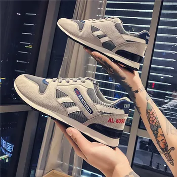 

COOLVFATBO Sneaker for Men Spring casual shoes Breathable outdoor walking shoes light weight Rubber sole Zapatillas Hombre